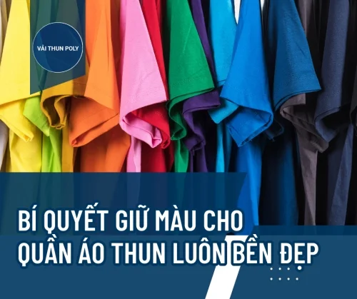 Bí quyết giữ màu cho quần áo thun bền đẹp - Nâng tầm sản phẩm từ Vải Thun Poly