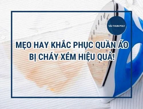 Mẹo hay khắc phục quần áo bị cháy xém khi ủi đồ hiệu quả