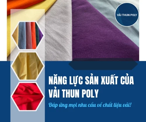 Năng lực sản xuất của Vải Thun Poly: Đáp ứng mọi nhu cầu về chất liệu vải