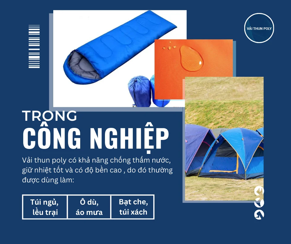 ỨNG DỤNG VẢI THUN POLY